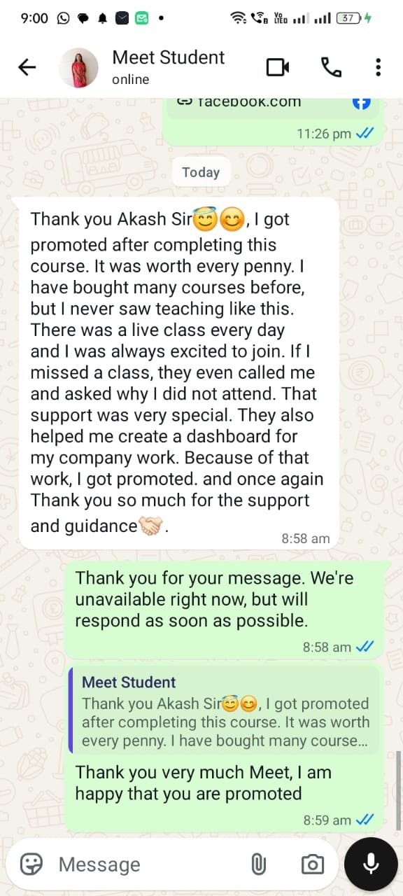Meet WhatsApp Feedback
